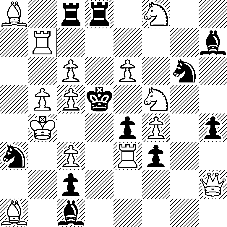 B1rr1N2/1R5b/2P1P1n1/1PPk1N2/1K2pP1p/n1P1Rp2/2p4Q/B1b5