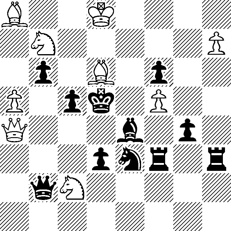 B2K4/1N5P/1p1B1p2/P1pk1P2/Q3b1p1/3pnr1r/1qN5/8