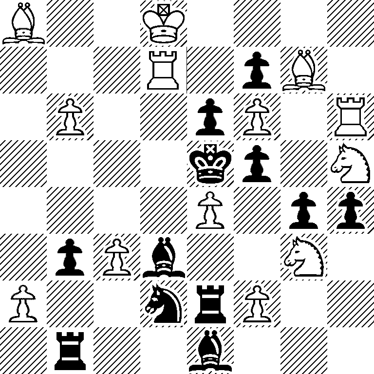 B2K4/3R1pB1/1P2pP1R/4kp1N/4P1pp/1pPb2N1/P2nrP2/1r2b3