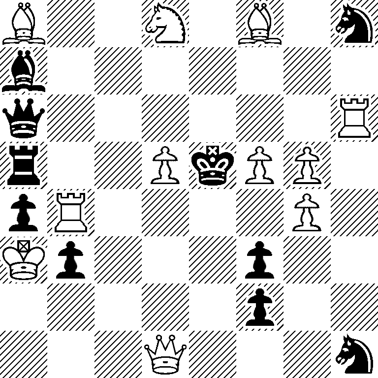 B2N1B1n/b7/q6R/r2PkPP1/pR4P1/Kp3p2/5p2/3Q3n