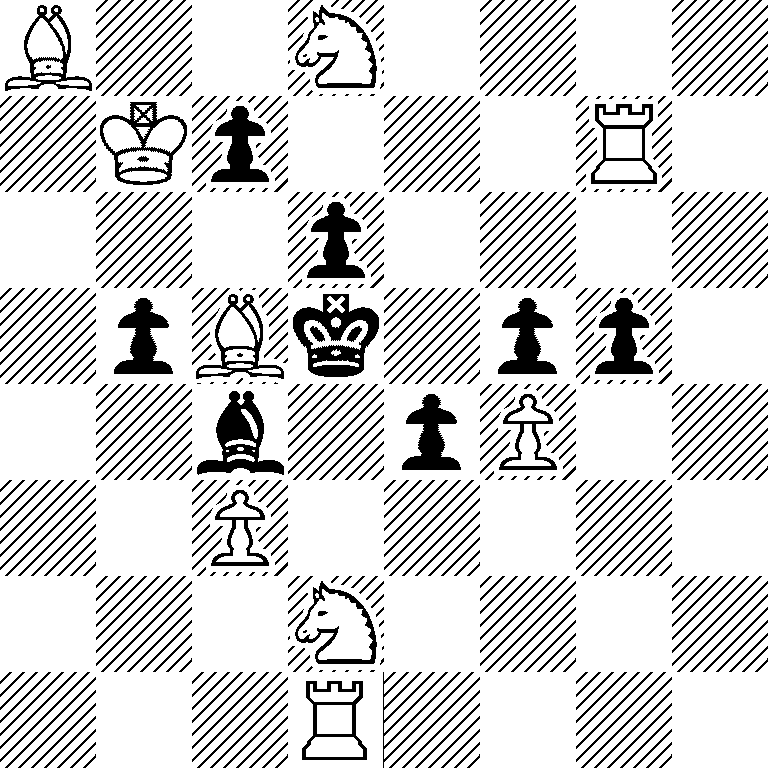 B2N4/1Kp3R1/3p4/1pBk1pp1/2b1pP2/2P5/3N4/3R4