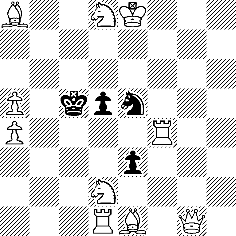 B2NK3/8/8/P1kpn3/P4R2/4p3/3N4/3RB1Q1