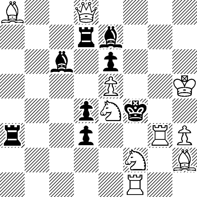 B2Q4/3rb3/2b1p3/4P2K/3pNk2/r2p2RP/5N1B/5R2