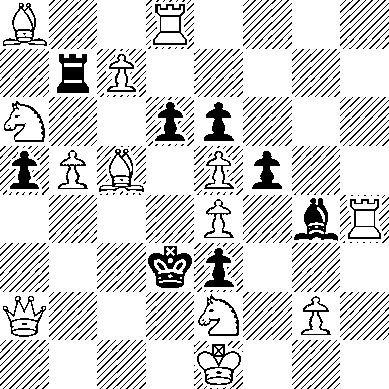 B2R4/1rP5/N2pp3/pPB1Pp2/4P1bR/3kp3/Q3N1P1/4K3