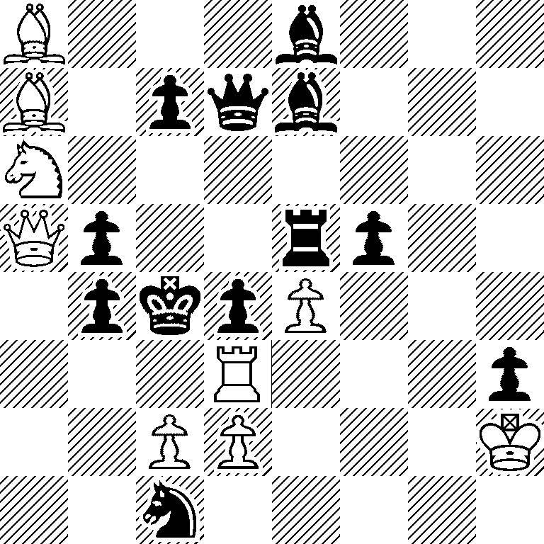 B3b3/B1pqb3/N7/Qp2rp2/1pkpP3/3R3p/2PP3K/2n5