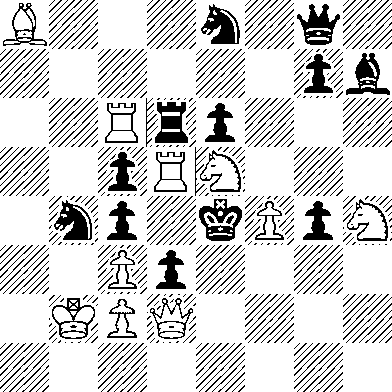B3n1q1/6pb/2Rrp3/2pRN3/1np1kPpN/2Pp4/1KPQ4/8