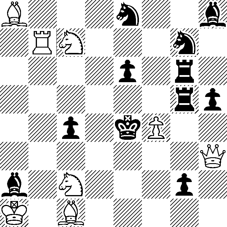 B3n2b/1RN3n1/4p1r1/6rp/2p1kP2/7Q/b1N3p1/K1B5