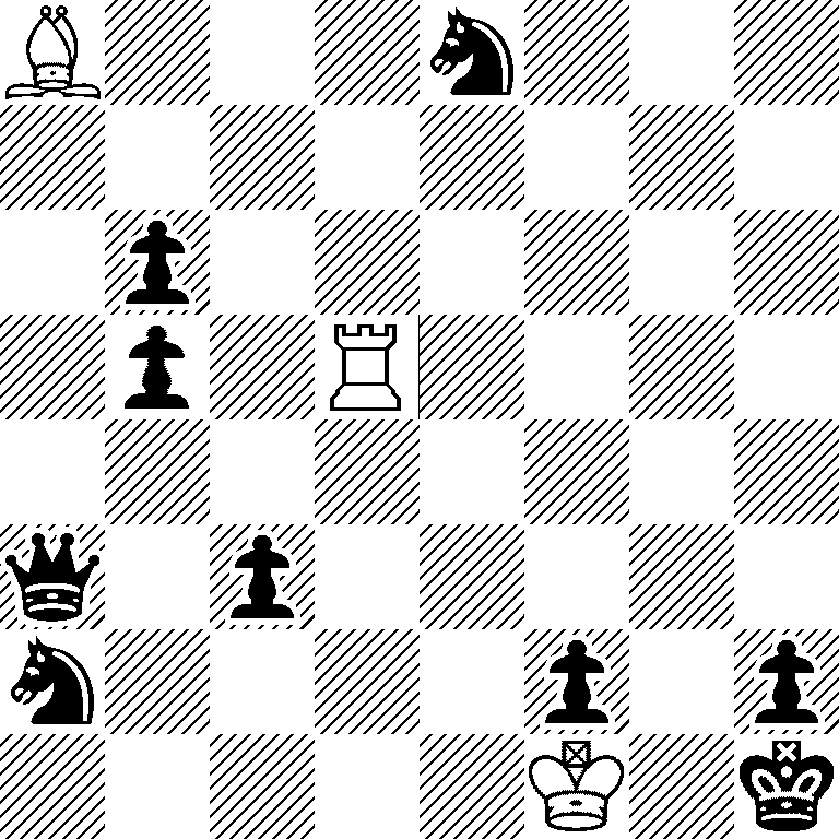 B3n3/8/1p6/1p1R4/8/q1p5/n4p1p/5K1k