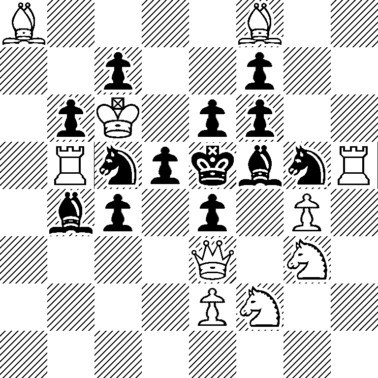 B4B2/2p2p2/1pK1pp2/1RnpkbnR/1bp1p1P1/4Q1N1/4PN2/8