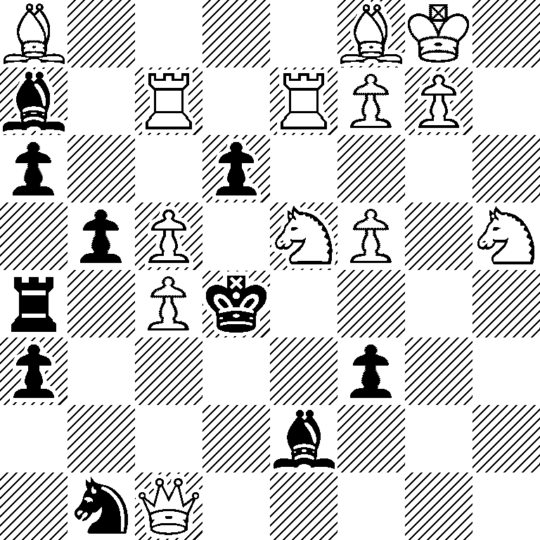 B4BK1/b1R1RPP1/p2p4/1pP1NP1N/r1Pk4/p4p2/4b3/1nQ5