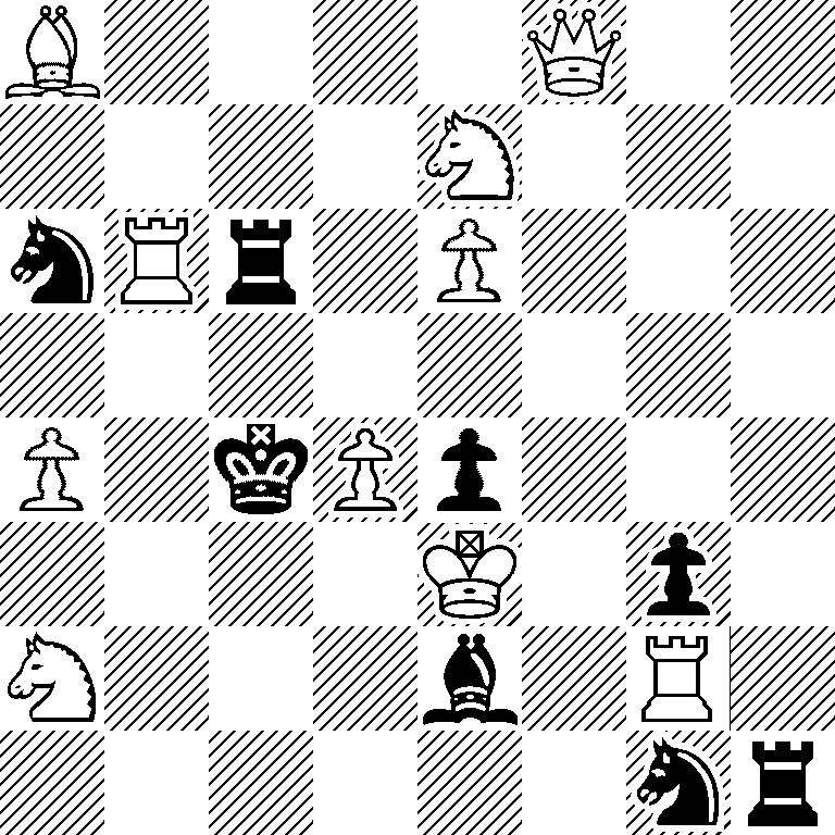 B4Q2/4N3/nRr1P3/8/P1kPp3/4K1p1/N3b1R1/6nr