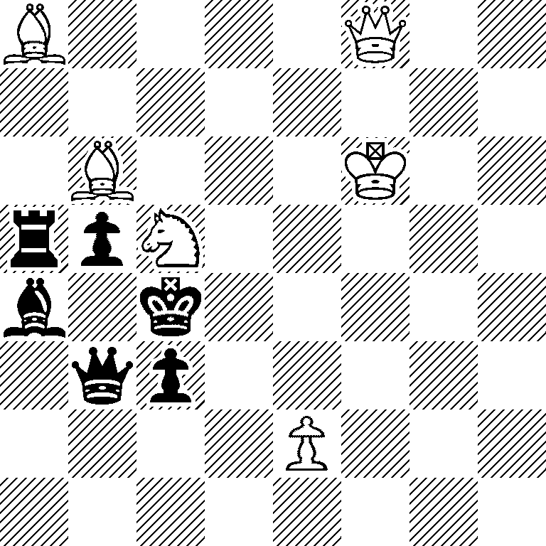 B4Q2/8/1B3K2/rpN5/b1k5/1qp5/4P3/8