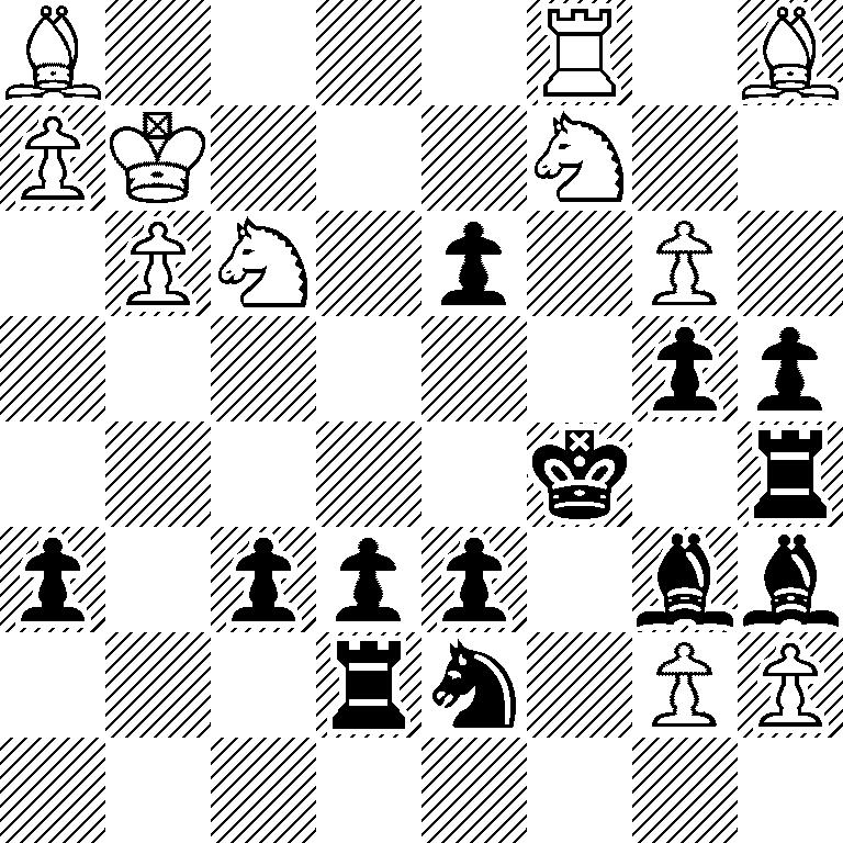 B4R1B/PK3N2/1PN1p1P1/6pp/5k1r/p1ppp1bb/3rn1PP/8