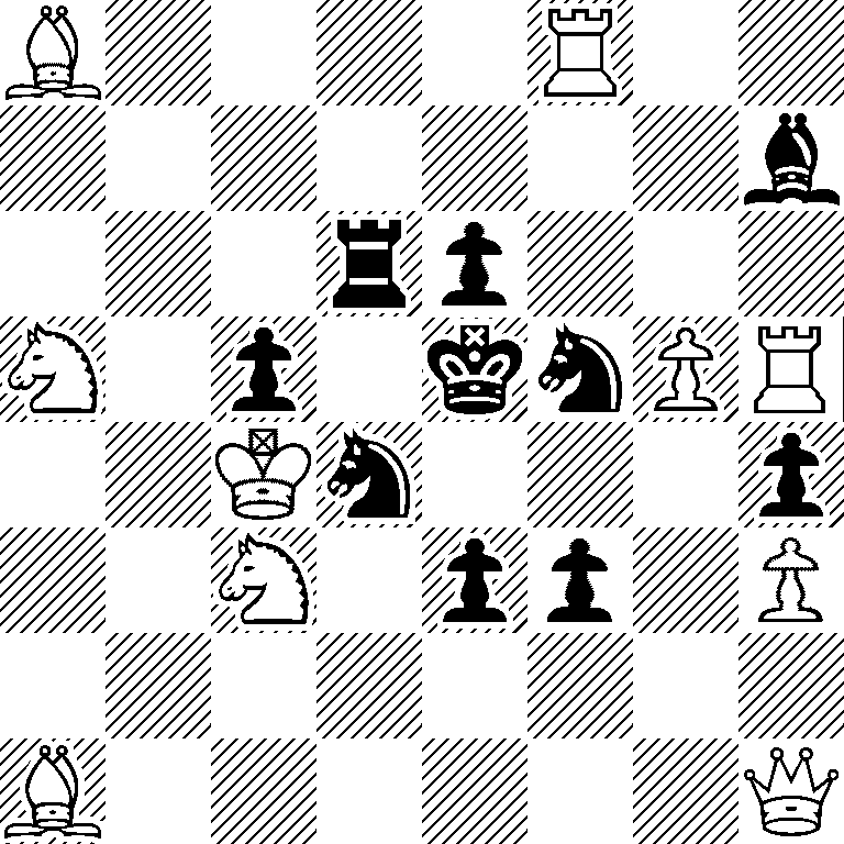 B4R2/7b/3rp3/N1p1knPR/2Kn3p/2N1pp1P/8/B6Q