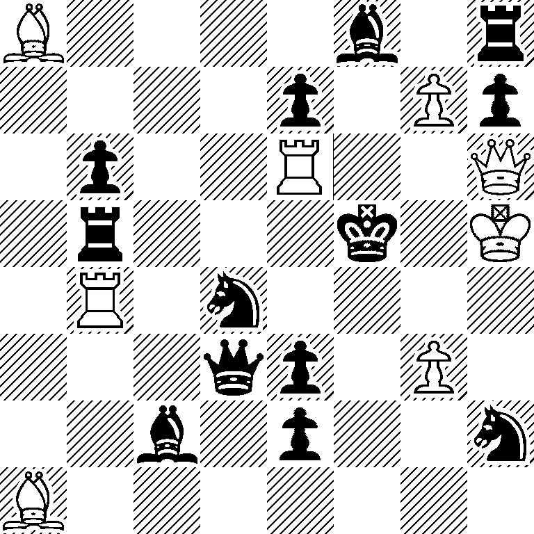 B4b1r/4p1Pp/1p2R2Q/1r3k1K/1R1n4/3qp1P1/2b1p2n/B7