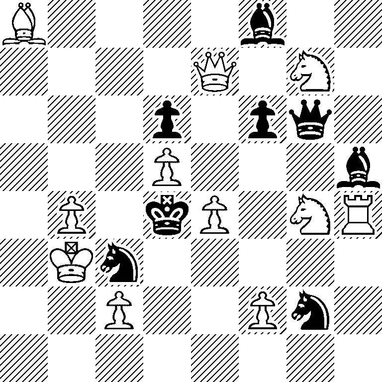 B4b2/4Q1N1/3p1pq1/3P3b/1P1kP1NR/1Kn5/2P2Pn1/8