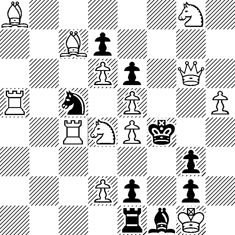 B5N1/2Bp4/3Pp1Q1/R1n1P2P/2RNPk2/6p1/3Pp1p1/4rbK1