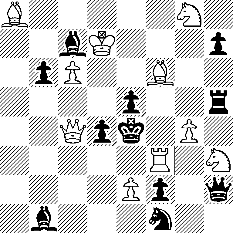B5N1/2bK3p/1pP2B2/4p2r/2Qpk1P1/5R1N/4Pp1q/1b3n2