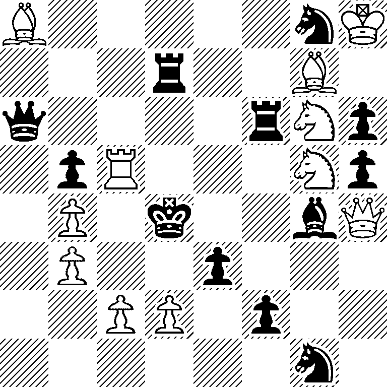 B5nK/3r2B1/q4rNp/1pR3Np/1P1k2bQ/1P2p3/2PP1p2/6n1