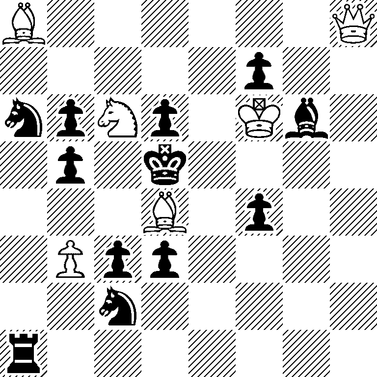 B6Q/5p2/npNp1Kb1/1p1k4/3B1p2/1Ppp4/2n5/r7