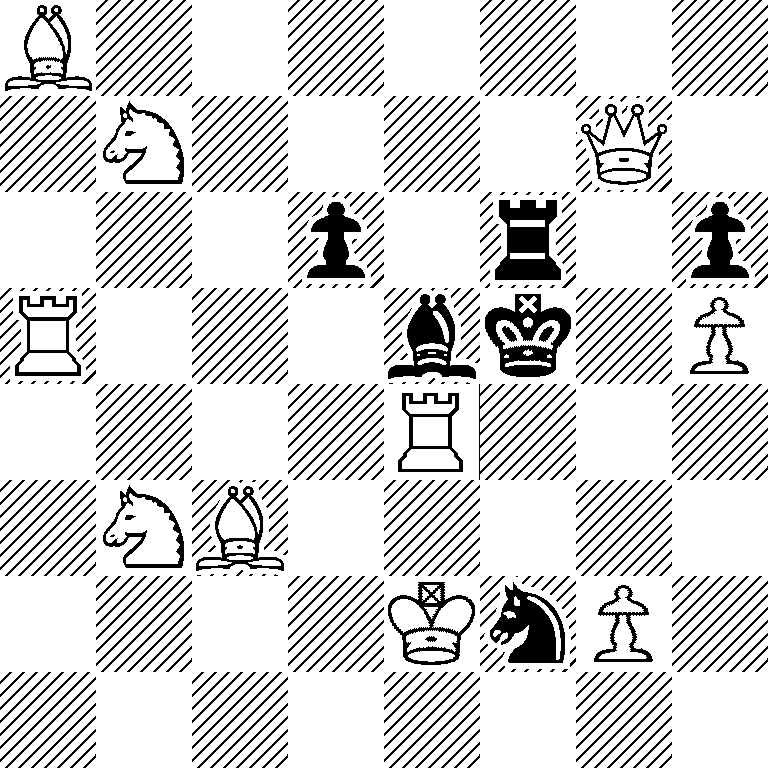 B7/1N4Q1/3p1r1p/R3bk1P/4R3/1NB5/4KnP1/8