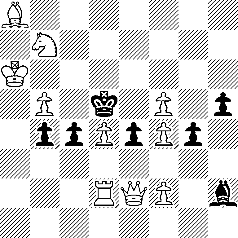 B7/1N6/K7/1P1k1P1p/1ppPpPp1/8/3RQP1b/8