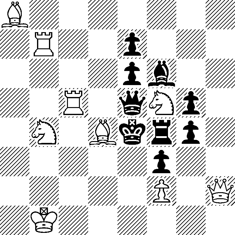B7/1R2p3/4pb2/2R1qNp1/1N1Bkrp1/5p2/5P1Q/1K6