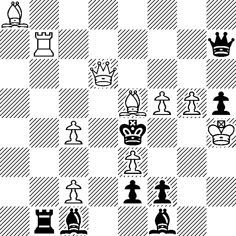 B7/1R5q/3Q4/4BPPp/2P1k2K/4P3/2P1pp2/1rb2b2