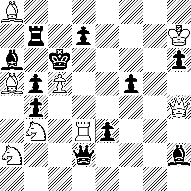B7/1r1p3K/b1k4p/BpP2p2/1p5Q/1N1Rp3/N2q3b/8