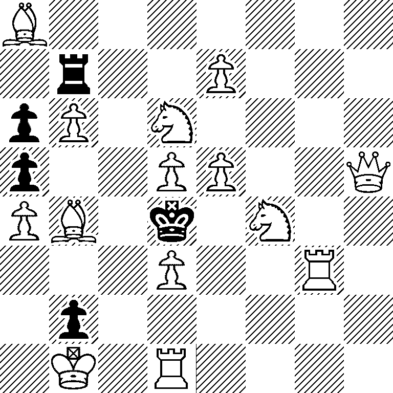 B7/1r2P3/pP1N4/p2PP2Q/PB1k1N2/3P2R1/1p6/1K1R4