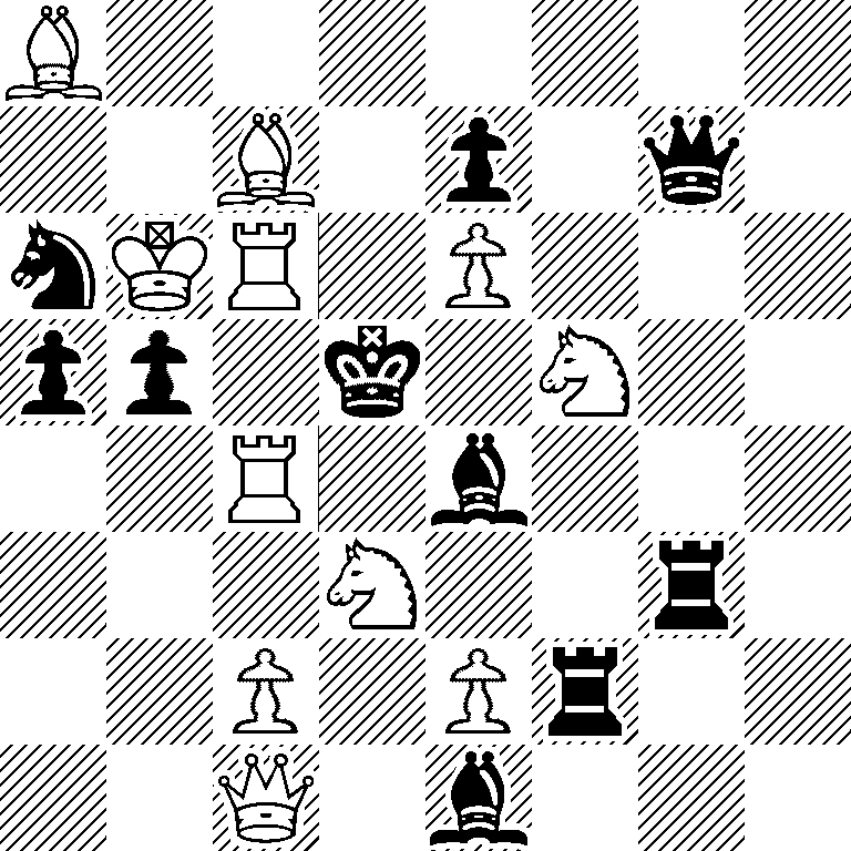 B7/2B1p1q1/nKR1P3/pp1k1N2/2R1b3/3N2r1/2P1Pr2/2Q1b3