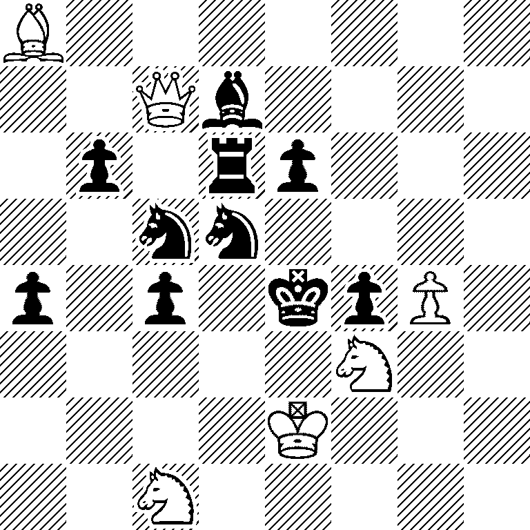 B7/2Qb4/1p1rp3/2nn4/p1p1kpP1/5N2/4K3/2N5