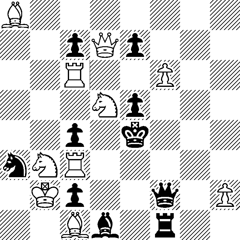 B7/2pQp3/2R2P2/3Np3/2p1k3/nNR5/1Kp2q1P/2Bb1r2