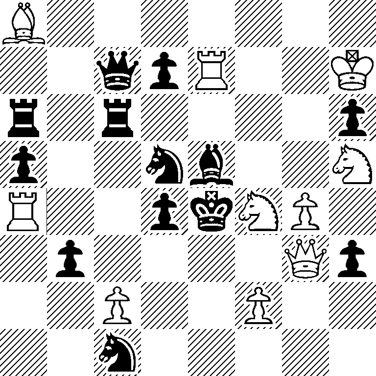 B7/2qpR2K/r1r4p/p2nb2N/R2pkNP1/1p4Qp/2P2P2/2n5