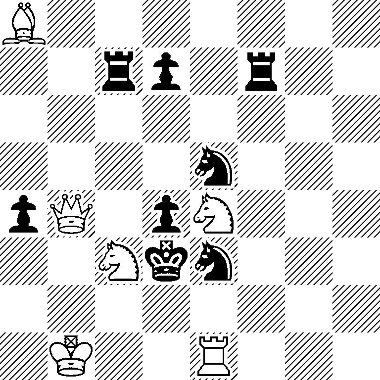 B7/2rp1r2/8/4n3/pQ1pN3/2Nkn3/8/1K2R3