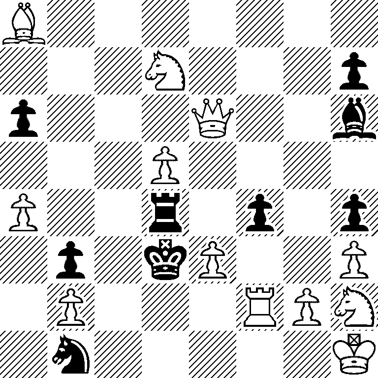 B7/3N3p/p3Q2b/3P4/P2r1p1p/1p1kP2P/1P3RPN/1n5K