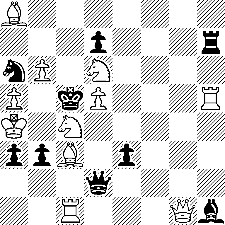 B7/3p3r/nP1N4/P1kP3R/K1N5/ppB1p3/3q4/2R3Qb