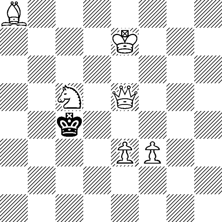B7/4K3/8/2N1Q3/2k5/4PP2/8/8