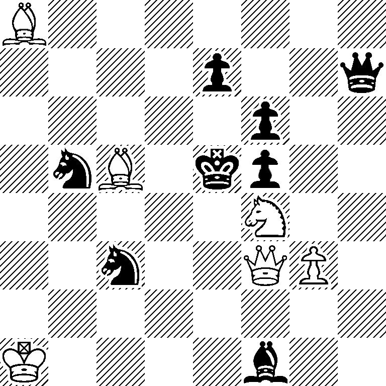B7/4p2q/5p2/1nB1kp2/5N2/2n2QP1/8/K4b2