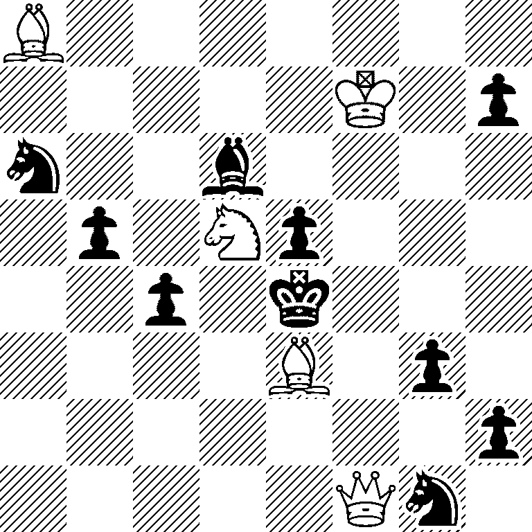 B7/5K1p/n2b4/1p1Np3/2p1k3/4B1p1/7p/5Qn1
