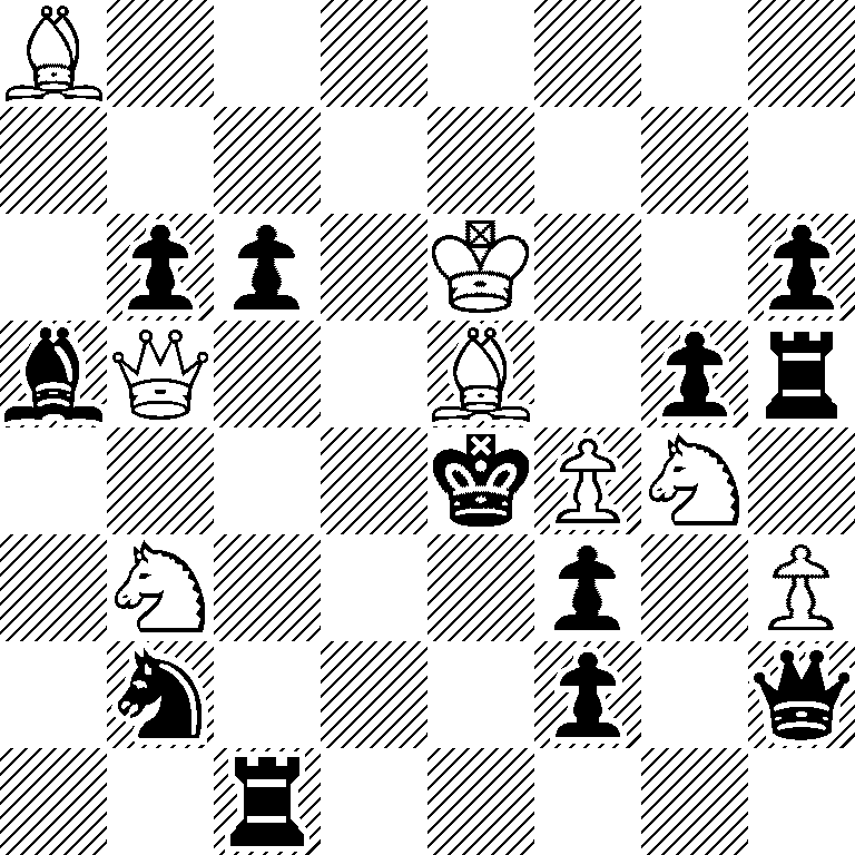 B7/8/1pp1K2p/bQ2B1pr/4kPN1/1N3p1P/1n3p1q/2r5