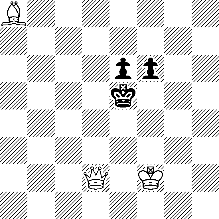 B7/8/4pp2/4k3/8/8/3Q1K2/8