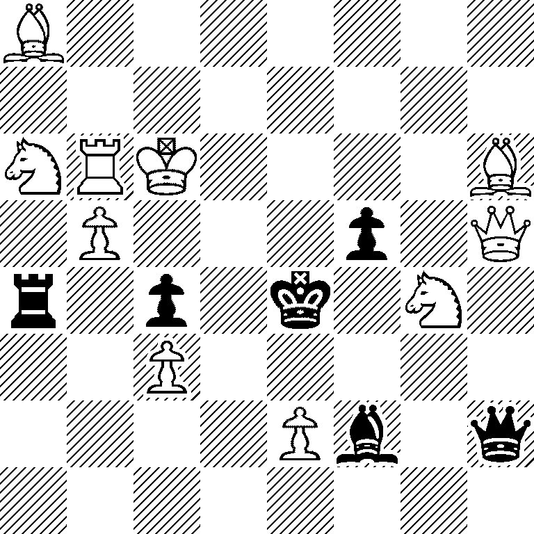 B7/8/NRK4B/1P3p1Q/r1p1k1N1/2P5/4Pb1q/8