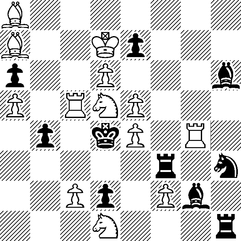 B7/B2Kp3/p2P3b/P1RNP3/1p1kP1R1/5r1n/2Pp1Pb1/3N3r