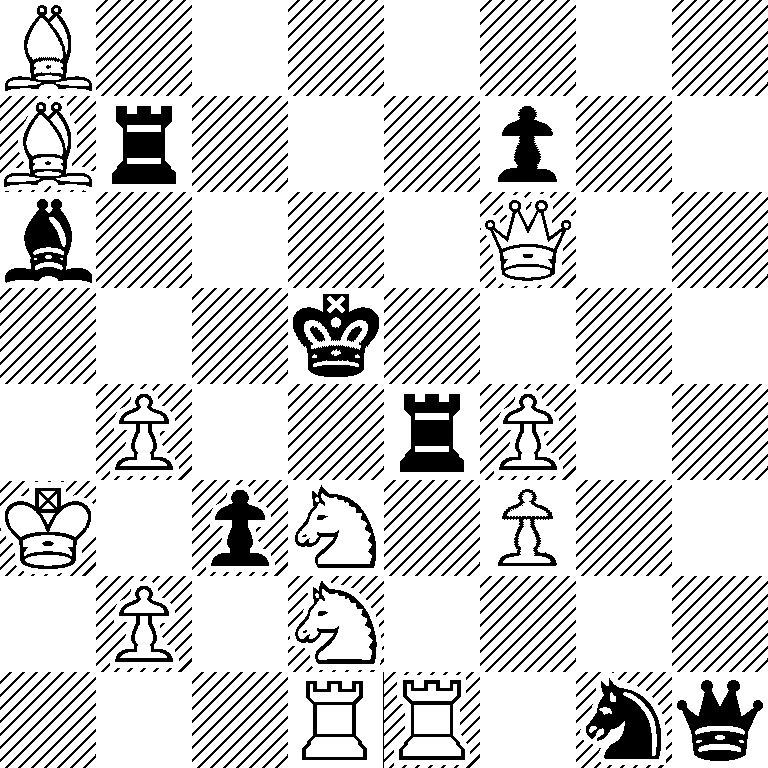 B7/Br3p2/b4Q2/3k4/1P2rP2/K1pN1P2/1P1N4/3RR1nq