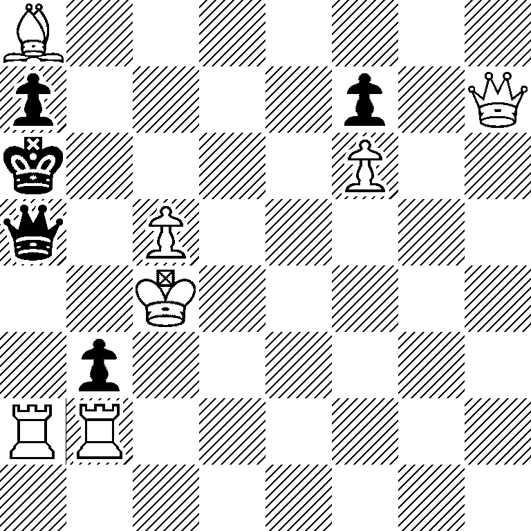 B7/p4p1Q/k4P2/q1P5/2K5/1p6/RR6/8