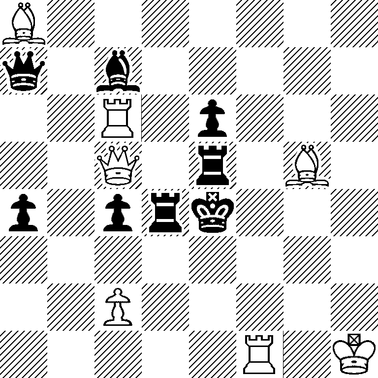 B7/q1b5/2R1p3/2Q1r1B1/p1prk3/8/2P5/5R1K