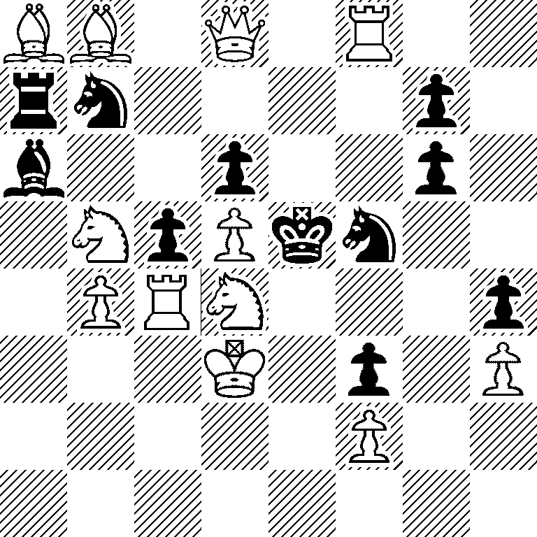 BB1Q1R2/rn4p1/b2p2p1/1NpPkn2/1PRN3p/3K1p1P/5P2/8
