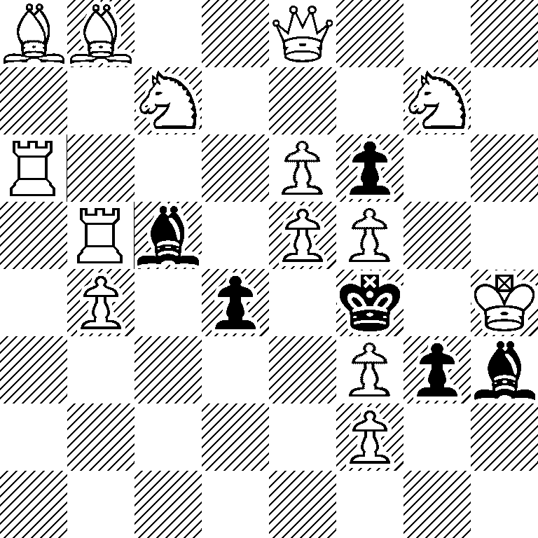 BB2Q3/2N3N1/R3Pp2/1Rb1PP2/1P1p1k1K/5Ppb/5P2/8