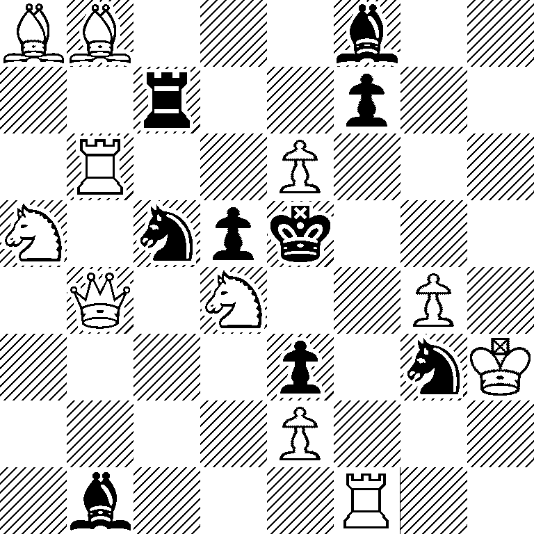 BB3b2/2r2p2/1R2P3/N1npk3/1Q1N2P1/4p1nK/4P3/1b3R2